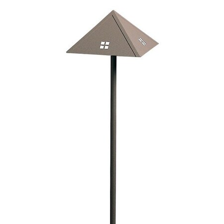 Arroyo Craftsman Low Voltage 8" Roof Without Overlay (Empty) , Bronze LV12-8RE-BZ